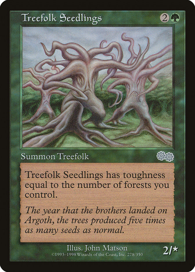 Treefolk Seedlings [Urza's Saga] | North Valley Games