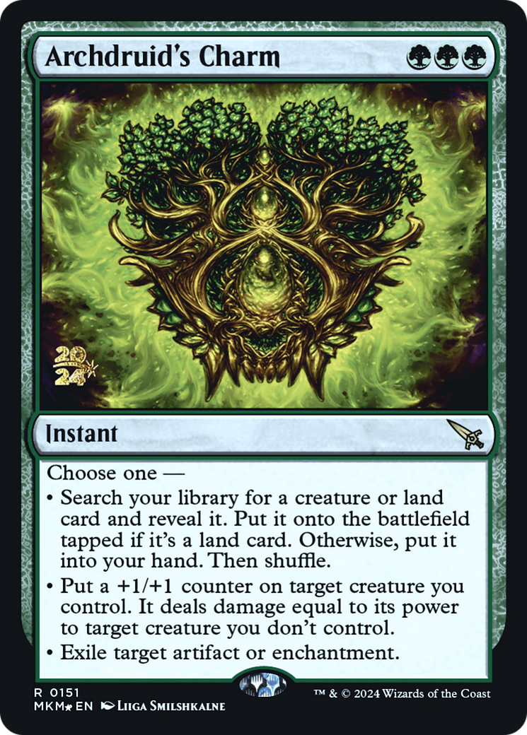 Archdruid's Charm [Murders at Karlov Manor Prerelease Promos] | North Valley Games