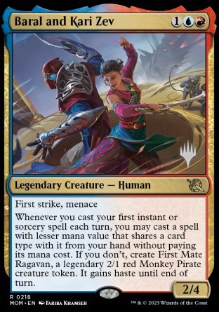 Baral and Kari Zev (Promo Pack) [March of the Machine Promos] | North Valley Games