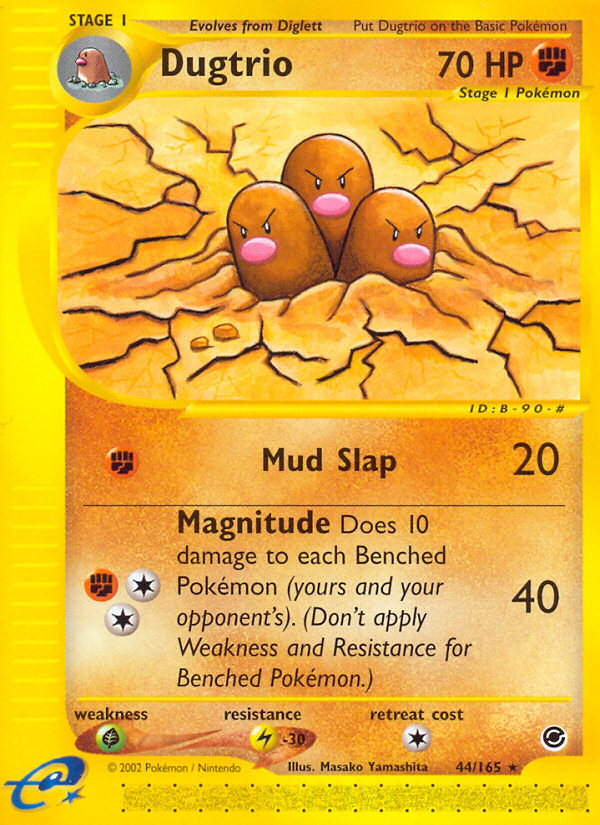 Dugtrio (44/165) [Expedition: Base Set] | North Valley Games