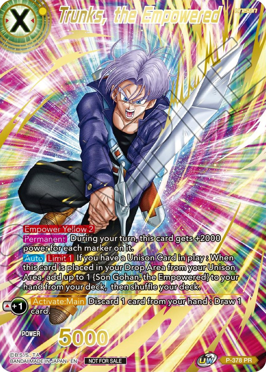 Trunks, the Empowered (Gold Stamped) (P-378) [Promotion Cards] | North Valley Games
