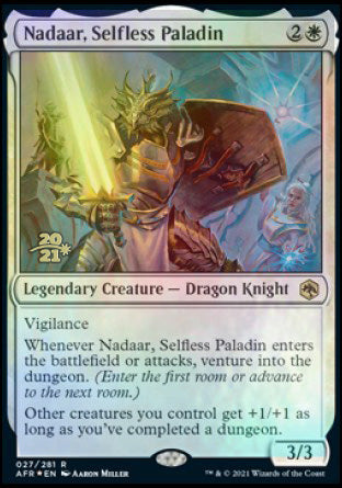 Nadaar, Selfless Paladin [Dungeons & Dragons: Adventures in the Forgotten Realms Prerelease Promos] | North Valley Games