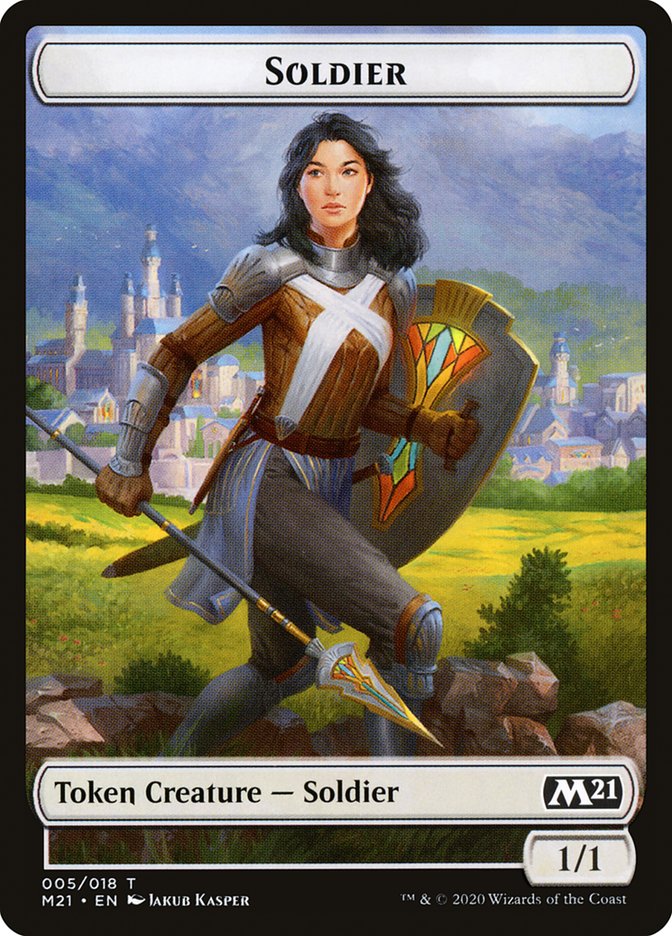 Knight // Soldier Double-Sided Token [Core Set 2021 Tokens] | North Valley Games