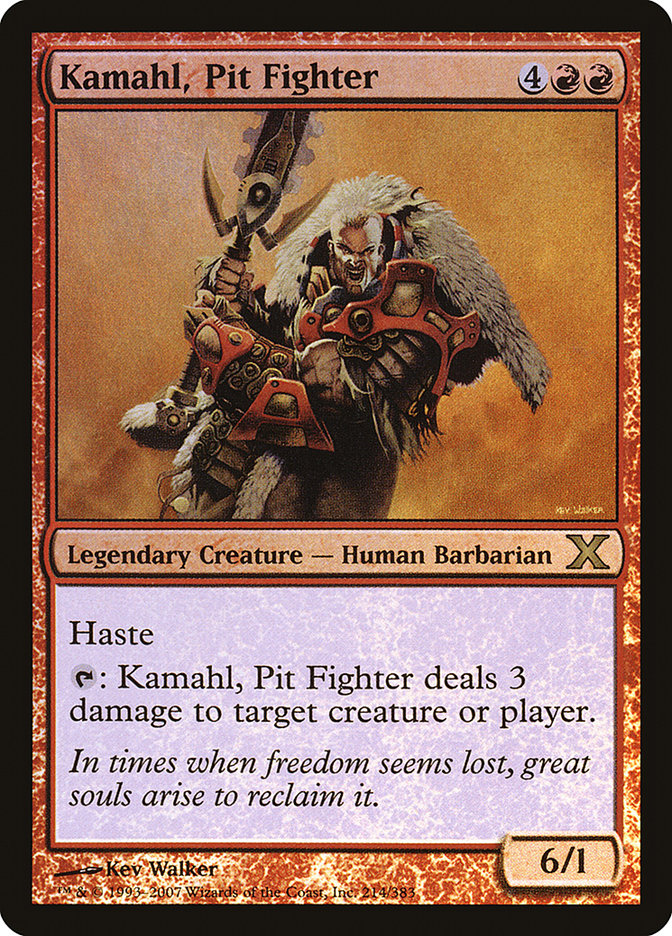 Kamahl, Pit Fighter (Premium Foil) [Tenth Edition] | North Valley Games
