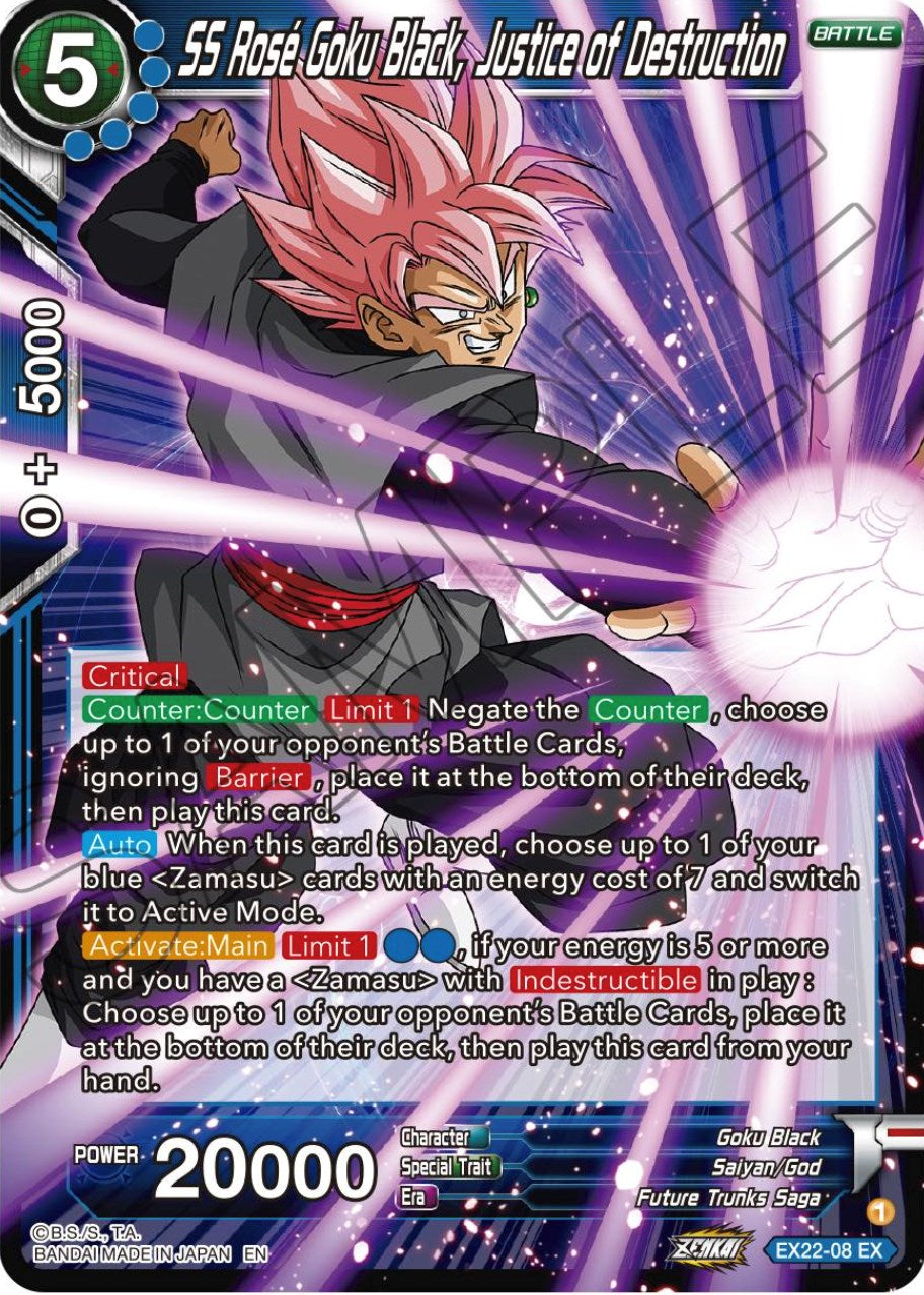 SS Rose Goku Black, Justice of Destruction (EX22-08) [Ultimate Deck 2023] | North Valley Games