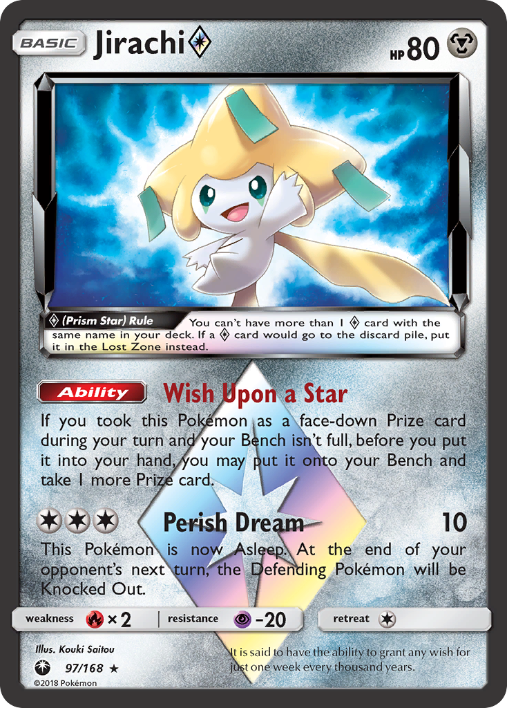 Jirachi (97/168) (Prism Star) [Sun & Moon: Celestial Storm] | North Valley Games