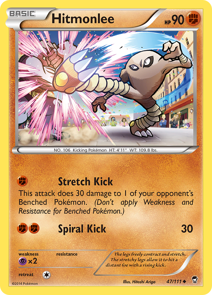 Hitmonlee (47/111) [XY: Furious Fists] | North Valley Games