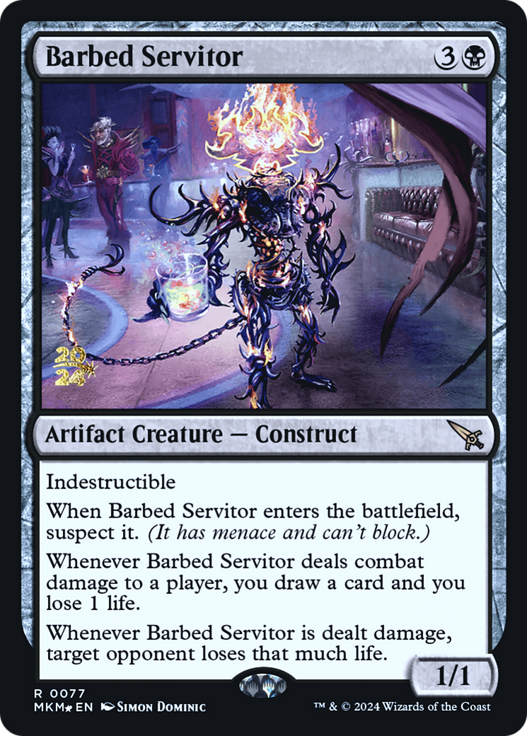 Barbed Servitor [Murders at Karlov Manor Prerelease Promos] | North Valley Games