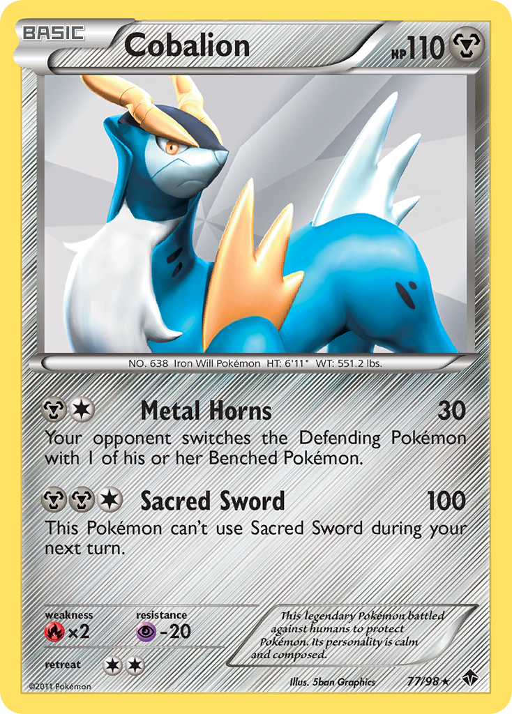 Cobalion (77/98) [Black & White: Emerging Powers] | North Valley Games