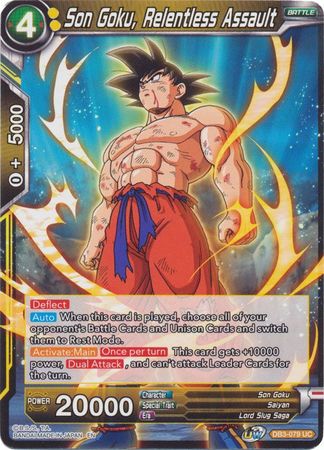 Son Goku, Relentless Assault (DB3-079) [Giant Force] | North Valley Games