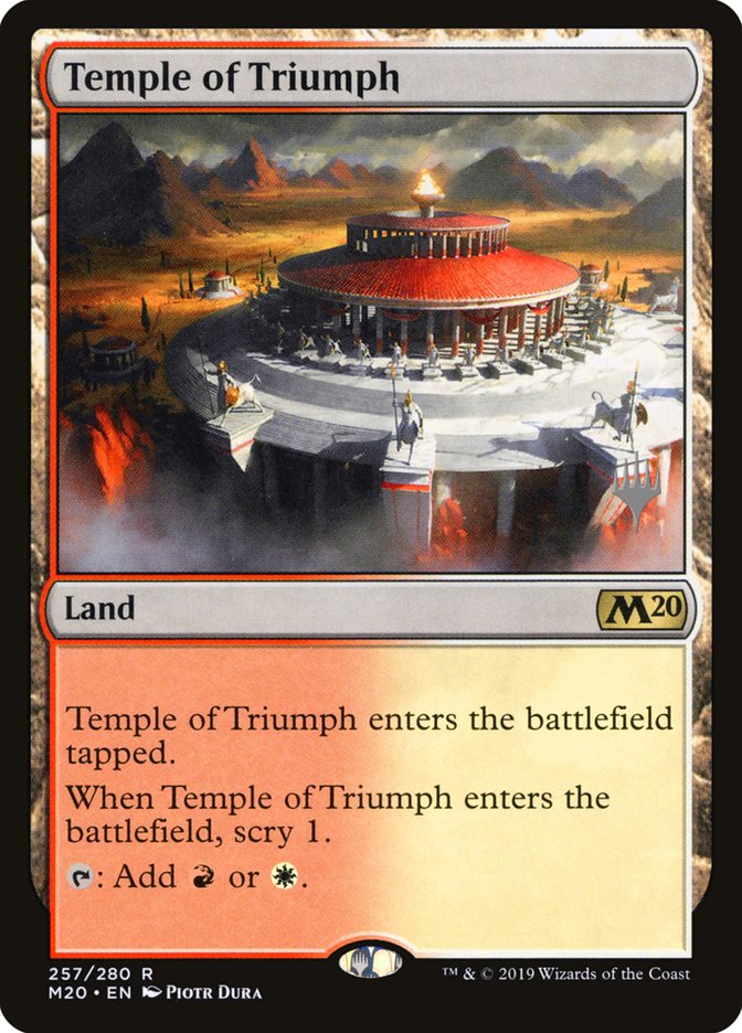 Temple of Triumph (Promo Pack) [Core Set 2020 Promos] | North Valley Games
