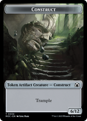 Phyrexian Golem // Construct Double-Sided Token [March of the Machine Commander Tokens] | North Valley Games
