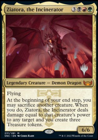 Ziatora, the Incinerator (Promo Pack) [Streets of New Capenna Promos] | North Valley Games