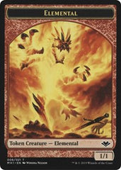 Elemental (008) // Serra the Benevolent Emblem (020) Double-Sided Token [Modern Horizons Tokens] | North Valley Games