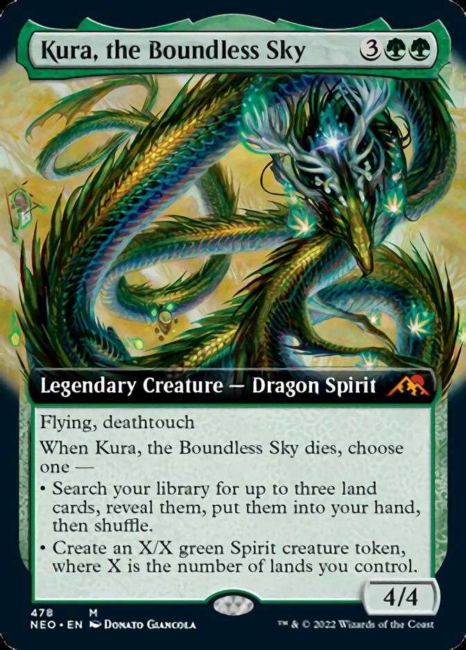 Kura, the Boundless Sky (Extended Art) [Kamigawa: Neon Dynasty] | North Valley Games