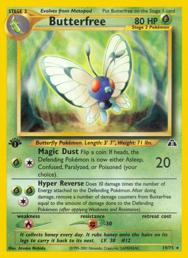 Butterfree (19/75) [Neo Discovery 1st Edition] | North Valley Games