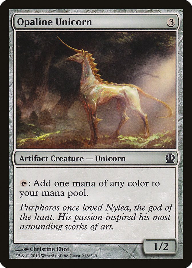 Opaline Unicorn [Theros] | North Valley Games