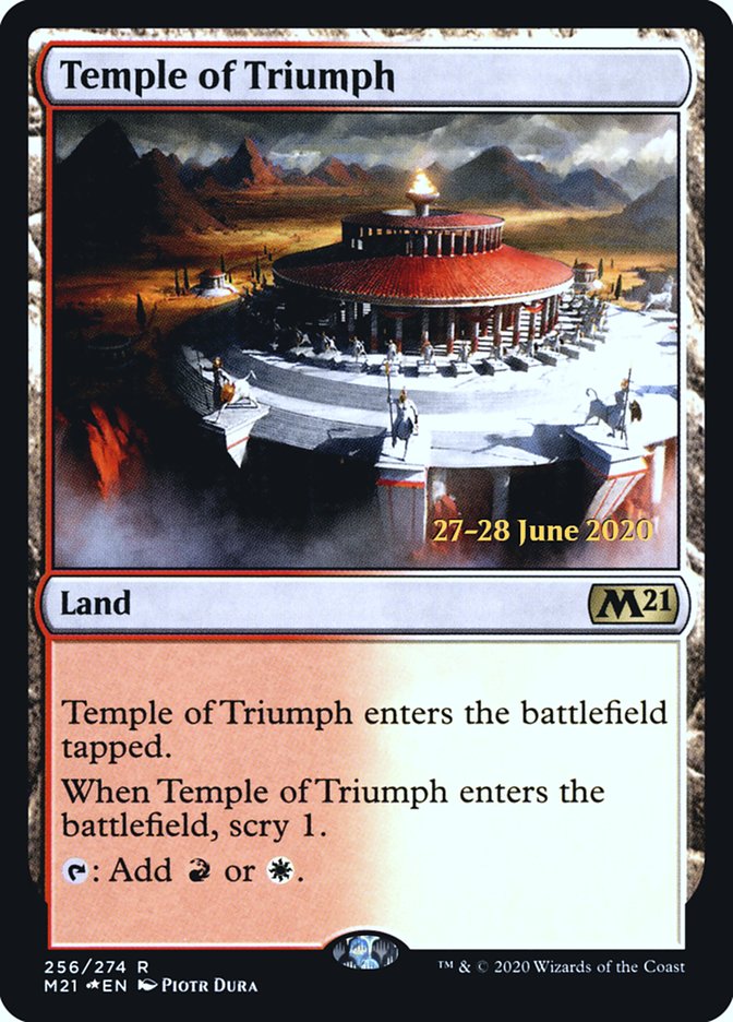 Temple of Triumph [Core Set 2021 Prerelease Promos] | North Valley Games