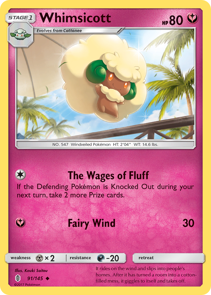 Whimsicott (91/145) [Sun & Moon: Guardians Rising] | North Valley Games