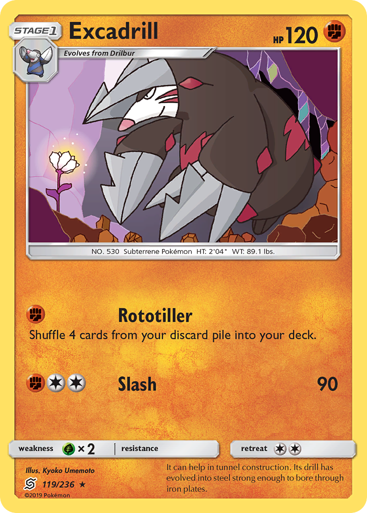 Excadrill (119/236) [Sun & Moon: Unified Minds] | North Valley Games