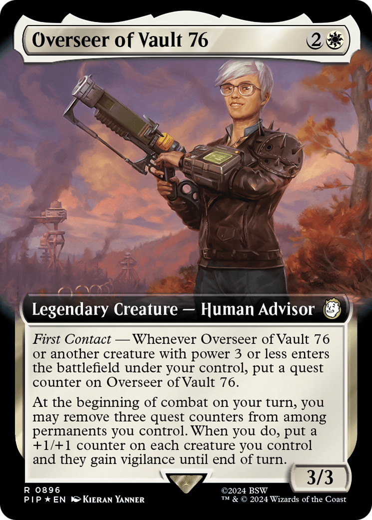 Overseer of Vault 76 (Extended Art) (Surge Foil) [Fallout] | North Valley Games