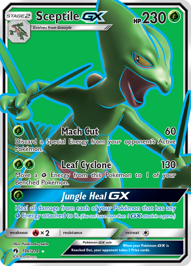 Sceptile GX (196/214) [Sun & Moon: Lost Thunder] | North Valley Games