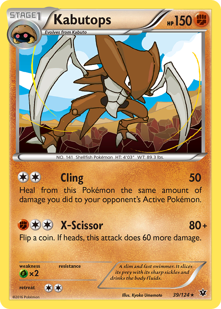 Kabutops (39/124) [XY: Fates Collide] | North Valley Games
