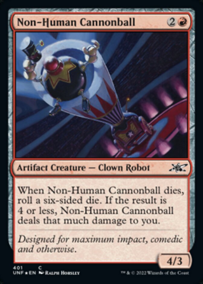 Non-Human Cannonball (Galaxy Foil) [Unfinity] | North Valley Games