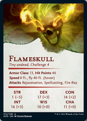 Flameskull Art Card [Dungeons & Dragons: Adventures in the Forgotten Realms Art Series] | North Valley Games