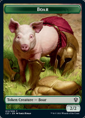 Hydra // Boar Double-Sided Token [Commander 2021 Tokens] | North Valley Games