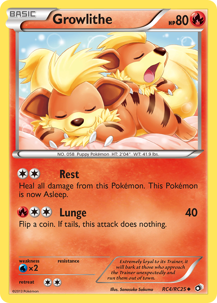 Growlithe (RC4/RC25) [Black & White: Legendary Treasures] | North Valley Games