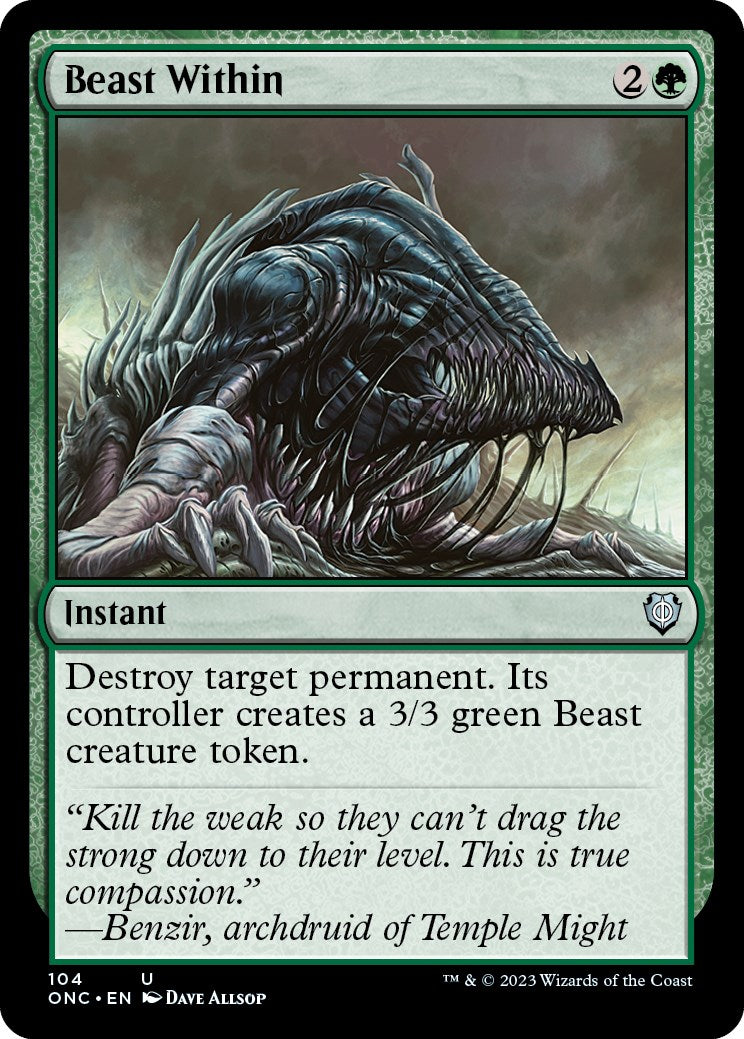 Beast Within [Phyrexia: All Will Be One Commander] | North Valley Games