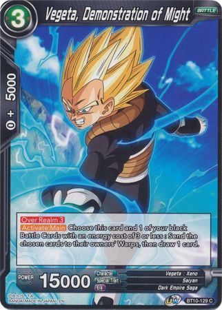 Vegeta, Demonstration of Might (BT10-129) [Rise of the Unison Warrior 2nd Edition] | North Valley Games