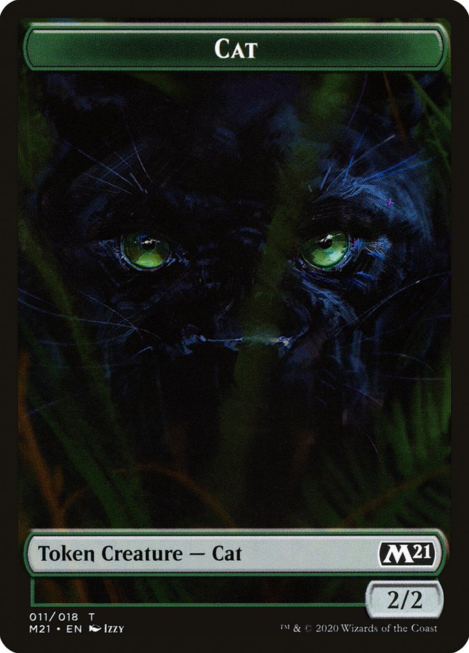 Beast // Cat (011) Double-Sided Token [Core Set 2021 Tokens] | North Valley Games