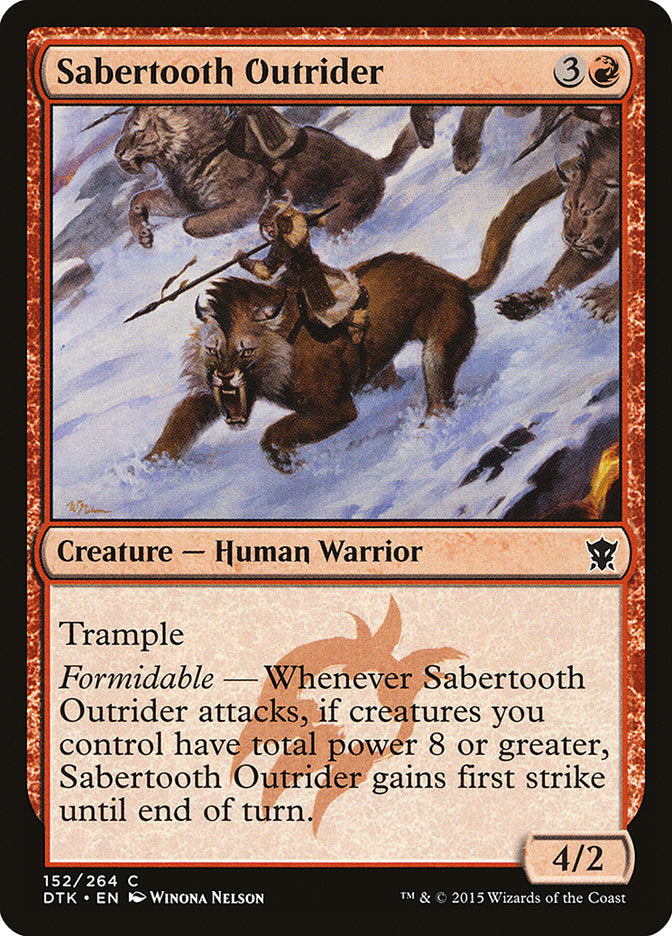 Sabertooth Outrider [Dragons of Tarkir] | North Valley Games