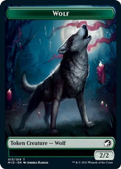 Rhino // Wolf Double-Sided Token [Innistrad: Midnight Hunt Commander Tokens] | North Valley Games