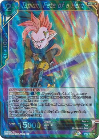 Tapion, Fate of a Hero (DB3-125) [Giant Force] | North Valley Games