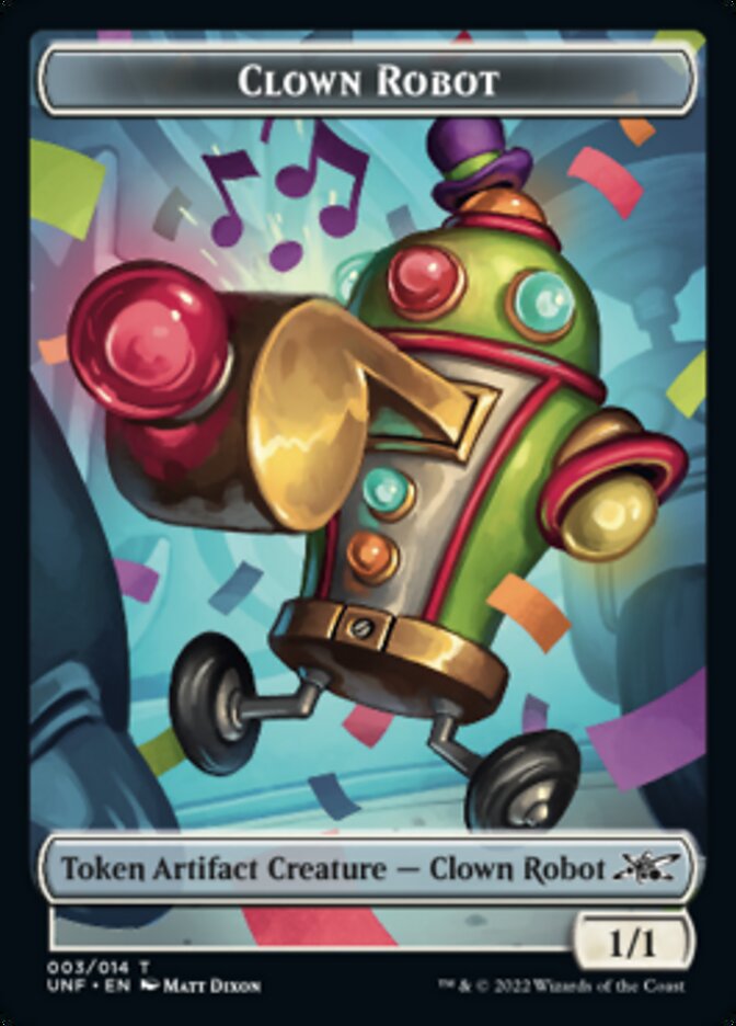 Clown Robot (003) Token [Unfinity Tokens] | North Valley Games