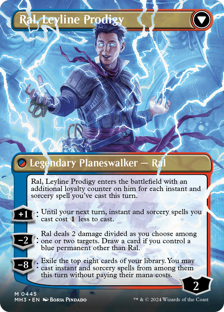 Ral, Monsoon Mage // Ral, Leyline Prodigy (Borderless) [Modern Horizons 3] | North Valley Games