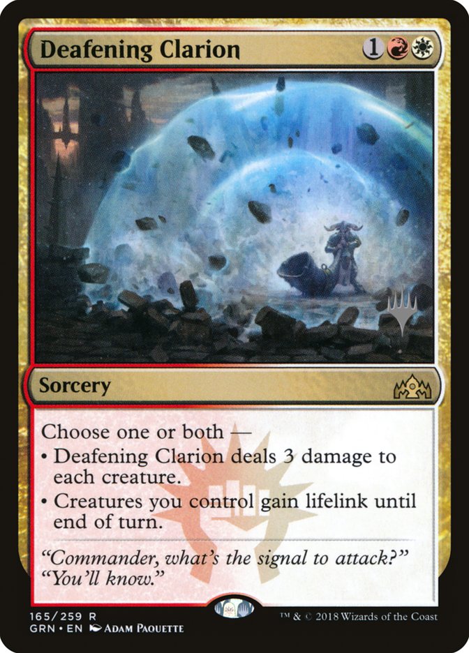 Deafening Clarion (Promo Pack) [Guilds of Ravnica Promos] | North Valley Games