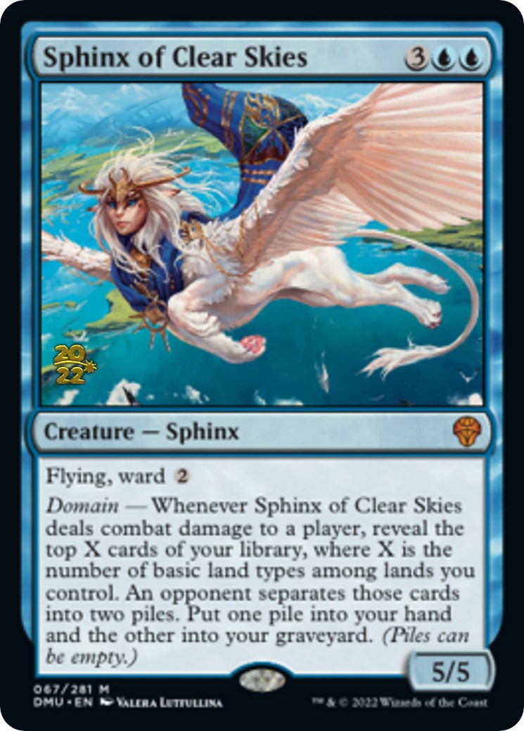 Sphinx of Clear Skies [Dominaria United Prerelease Promos] | North Valley Games