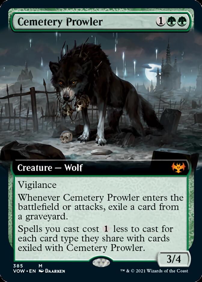 Cemetery Prowler (Extended Art) [Innistrad: Crimson Vow] | North Valley Games