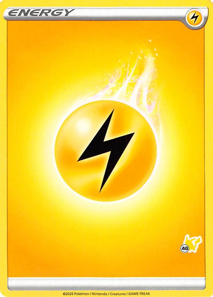Lightning Energy (Pikachu Stamp #48) [Battle Academy 2022] | North Valley Games