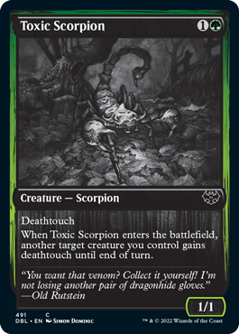 Toxic Scorpion [Innistrad: Double Feature] | North Valley Games