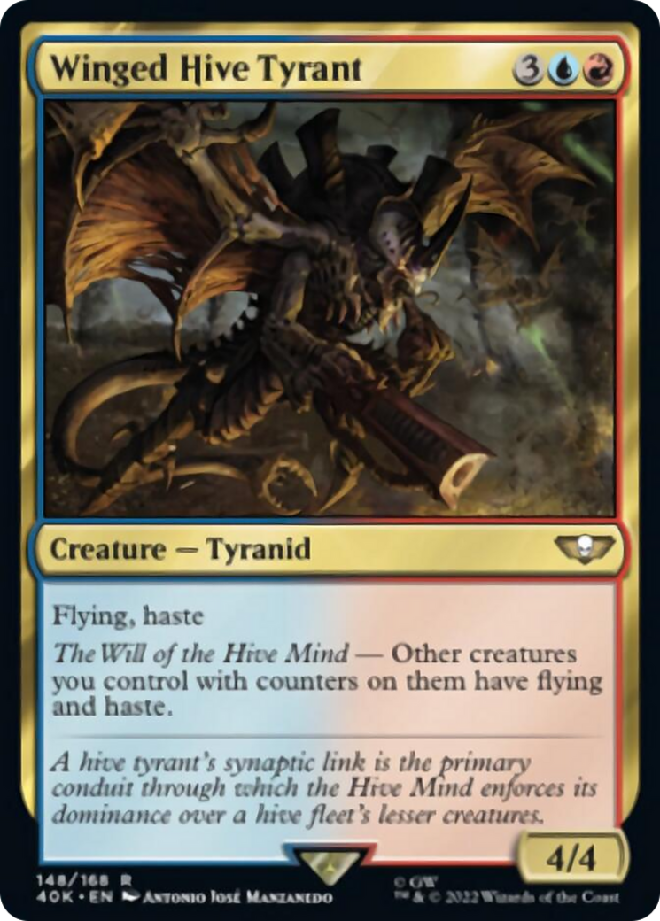 Winged Hive Tyrant (Surge Foil) [Warhammer 40,000] | North Valley Games