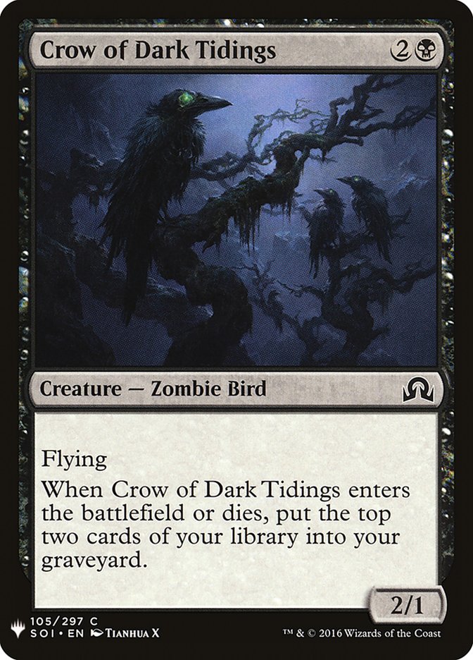 Crow of Dark Tidings [Mystery Booster] | North Valley Games