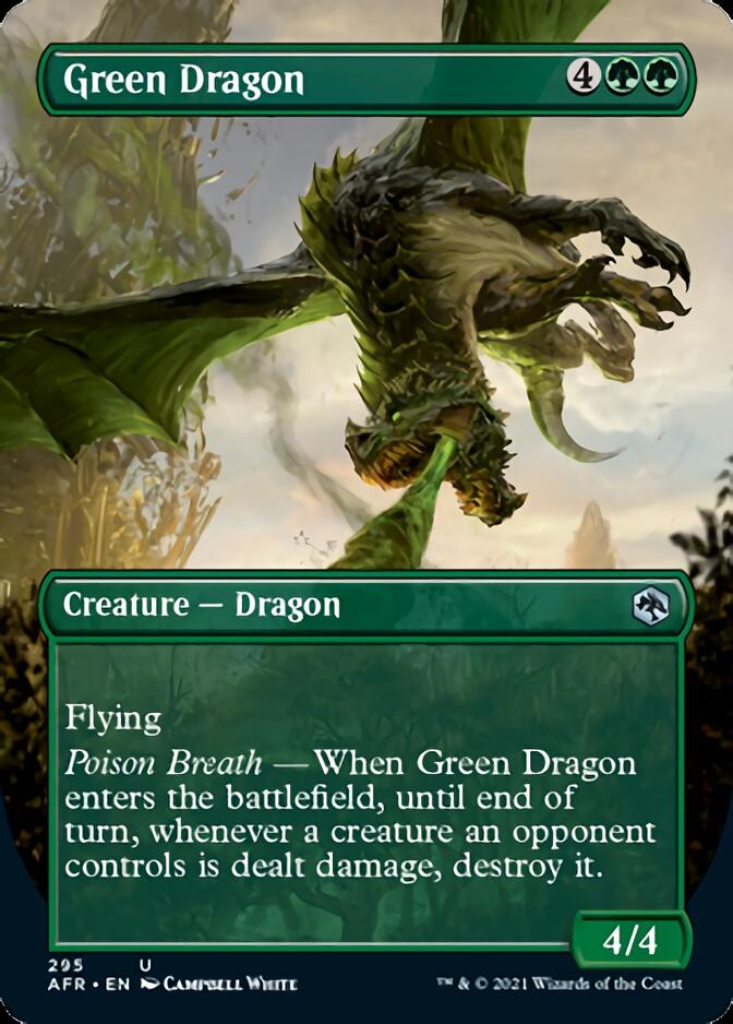 Green Dragon (Borderless Alternate Art) [Dungeons & Dragons: Adventures in the Forgotten Realms] | North Valley Games