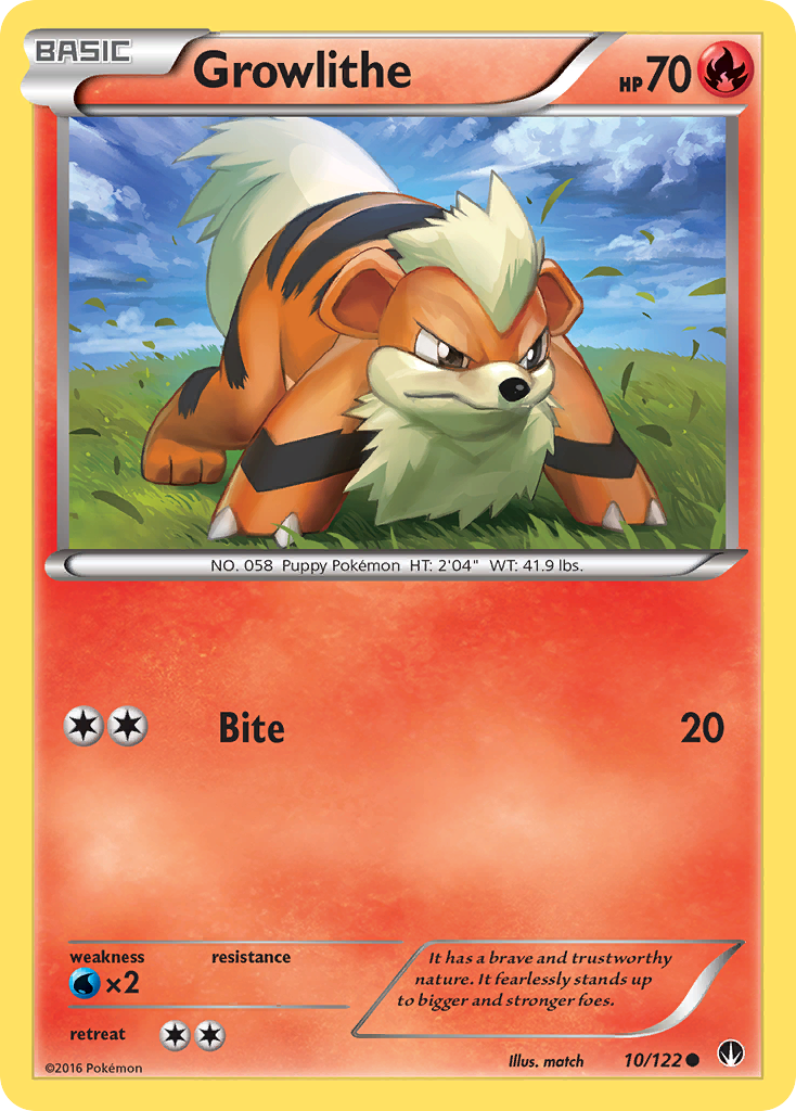 Growlithe (10/122) [XY: BREAKpoint] | North Valley Games