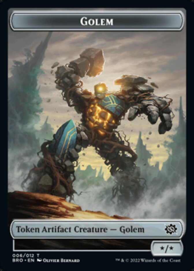 Golem Token [The Brothers' War Tokens] | North Valley Games