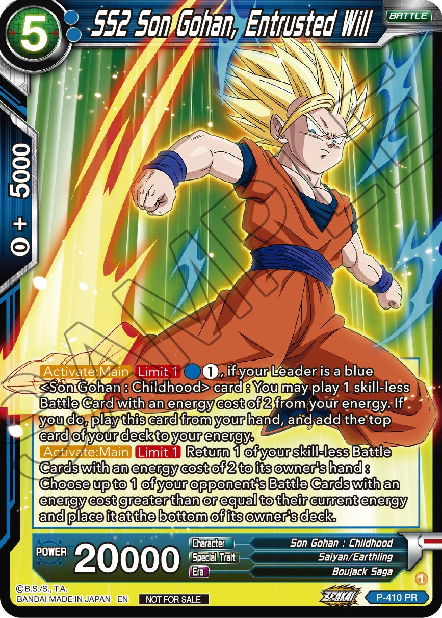 SS2 Son Gohan, Entrusted Will (P-410) [Promotion Cards] | North Valley Games